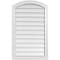 Ekena Millwork Arch Top Surface Mount PVC Gable Vent: Functional, w/ 2"W x 2"P Brickmould Sill Frame, 22"W x 36"H GVPAR22X3603SF - alternate 1